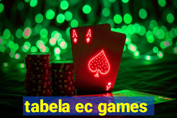 tabela ec games